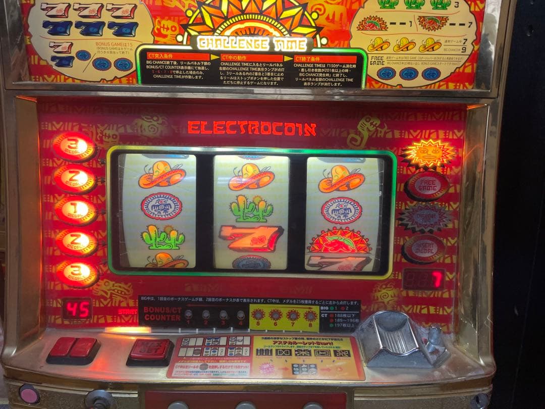 あずです　送料込み　パチスロ　初代アステカ　４号機　エレコ