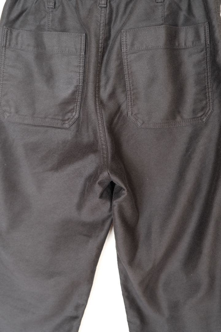 無印良品 モールスキンカバーオール×ワークパンツ セットアップ 黒M