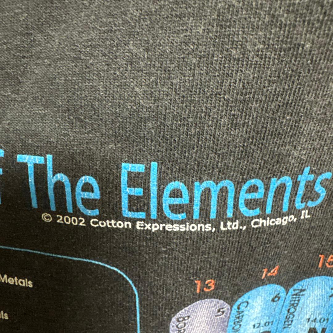 元素周期表デザイン Tシャツ L