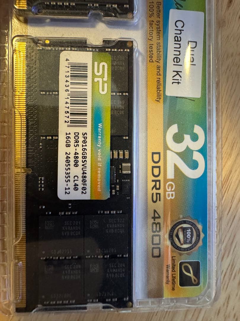 Silicon Power 32GB DDR5 4800 (16GBx2枚)