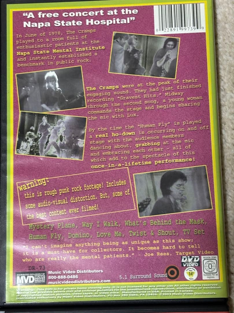 サイコビリー DVD 5枚 PSYCHOBILLY CRAMPS