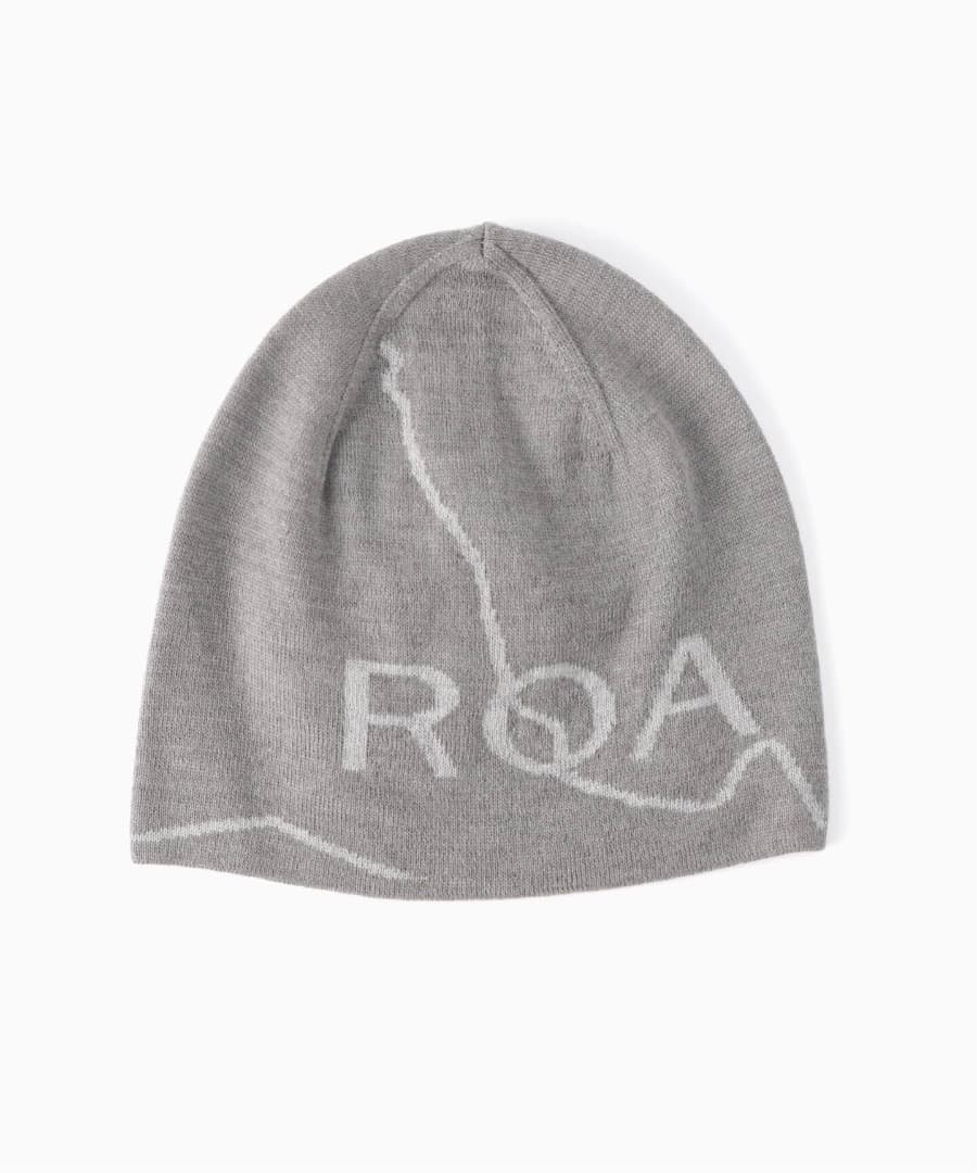 帽子 ROA Logo wool beanie GREY
