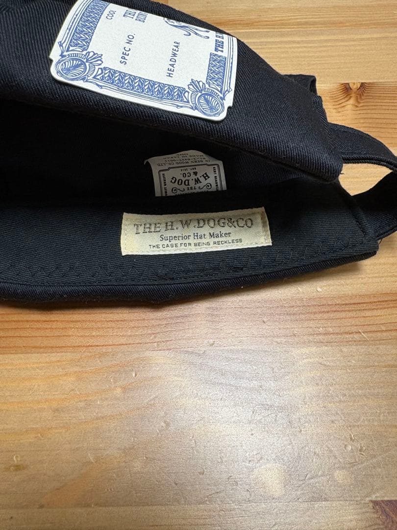 THE H.W. DOG & CO. ブラックワークキャップ