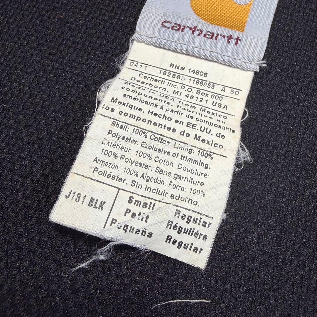 [S] Carhartt - J131 BLK ￼アクティブジャケット ブラック