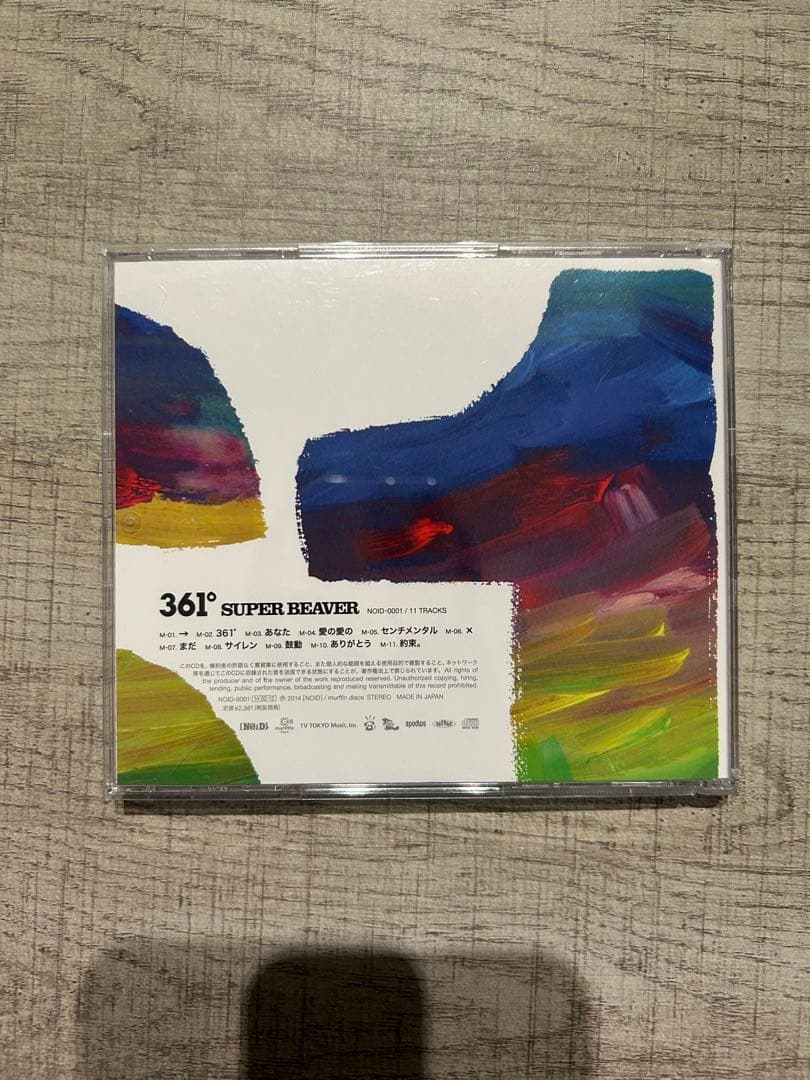SUPER BEAVER 361° スーパービーバー　CD