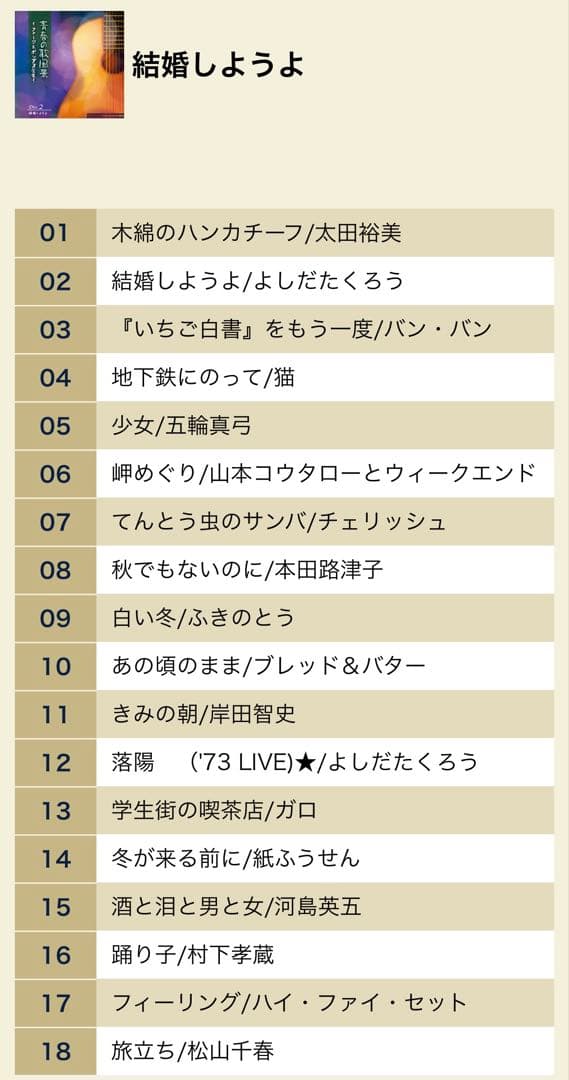 【未開封品】青春の歌風景 フォーク&ポップス全集 CD 4枚組 全72曲