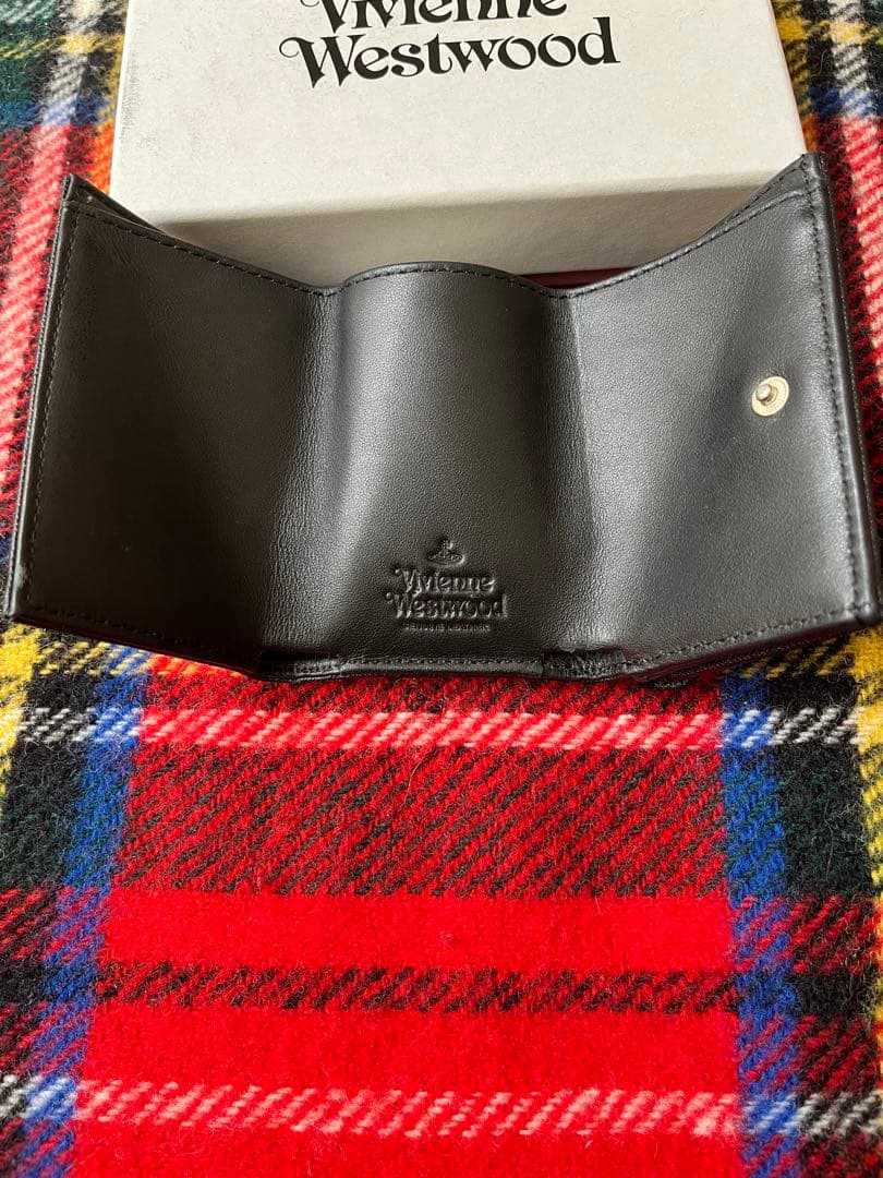 Vivienne Westwood 三つ折り財布 オーブゴールドレザー 箱付き