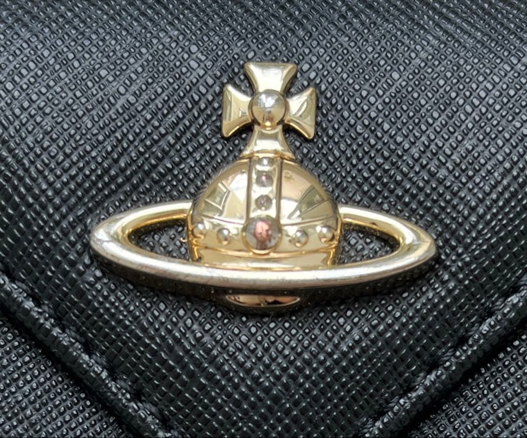 Vivienne Westwood 三つ折り財布 オーブゴールドレザー 箱付き