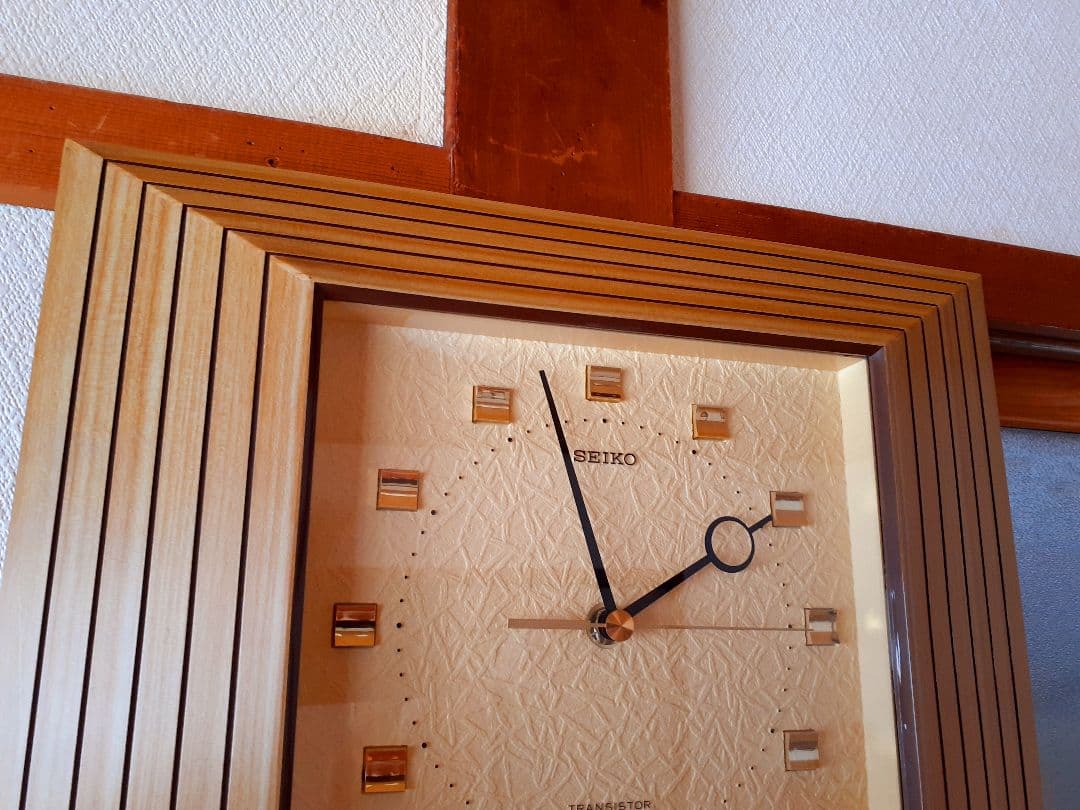 70's　SEIKO　トランジスタ　掛け時計　ミッドセンチュリー　ビンテージ