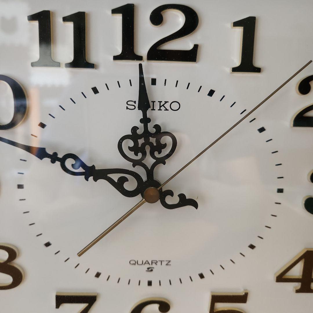 SEIKO　セイコー　木製フレーム 掛け時計 クォーツ式　柱時計ナチュラルウッド