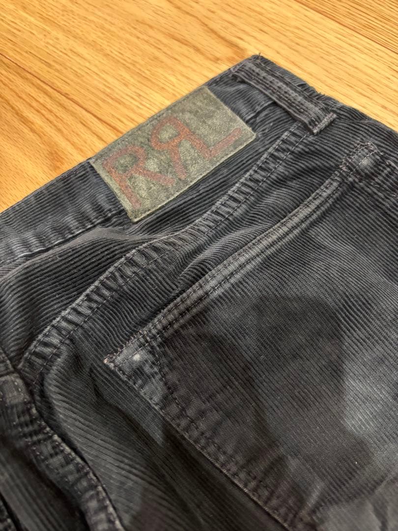 RRL ダブルアールエル　ラルフローレンのコーデュロイパンツ　ブラック
