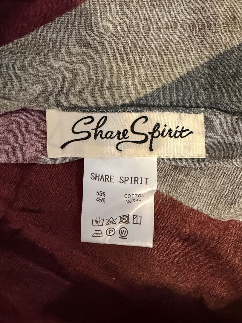 定価4〜5万　SHARE SPIRIT 大判ストール スカーフ　シェアスピリット