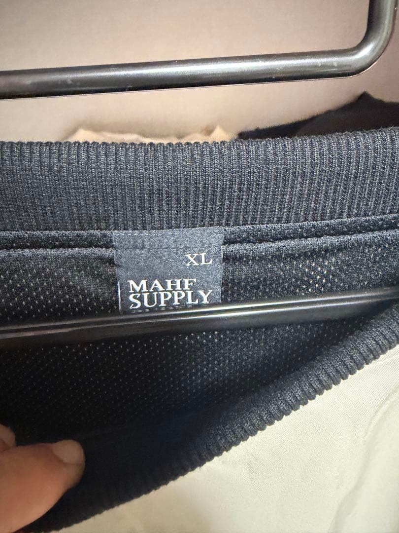 MAHE SUPPLY XL 長袖ウェア ベージュ/ブラック