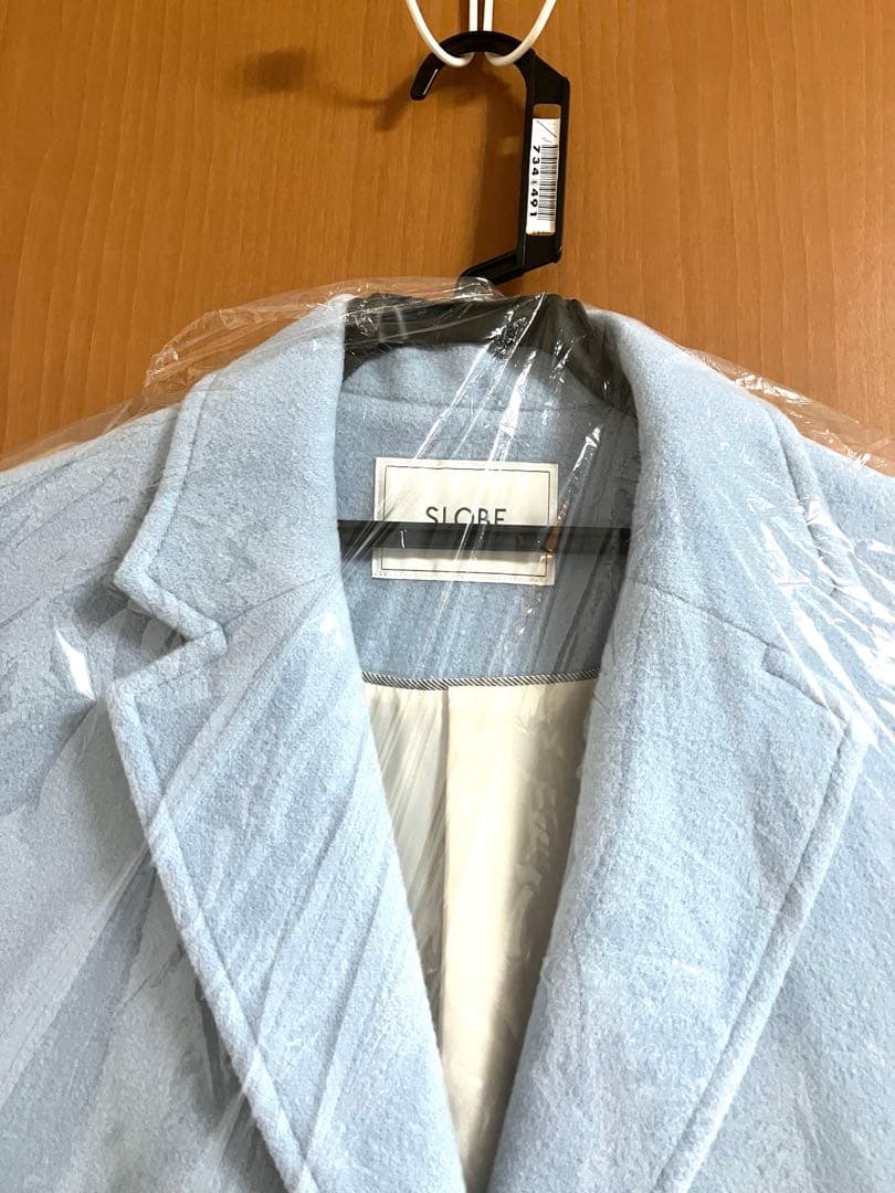 SLOBE IENA サックスブルー　チェスターコート