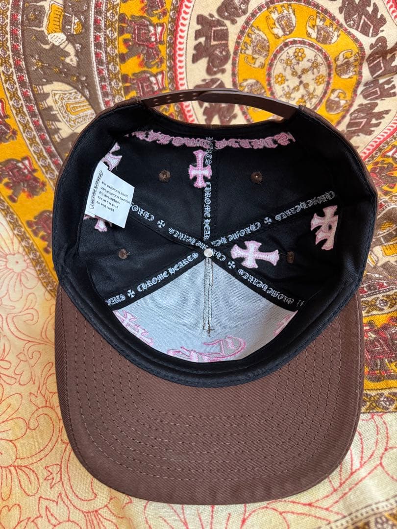 CHROME HEARTS ブラウンキャップ ピンク刺繍　早い者勝ち！！