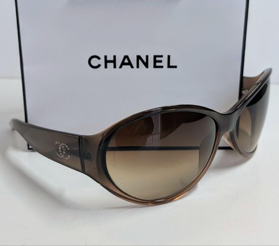 CHANEL シャネル サングラス ドットココマーク ブラウンスモーク