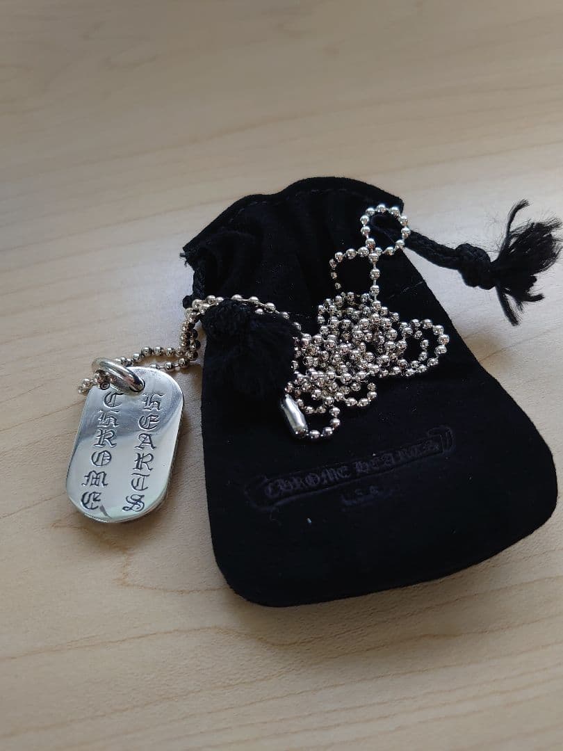 Chrome Hearts レイズドセメタリークロスドッグタグ インボイス付