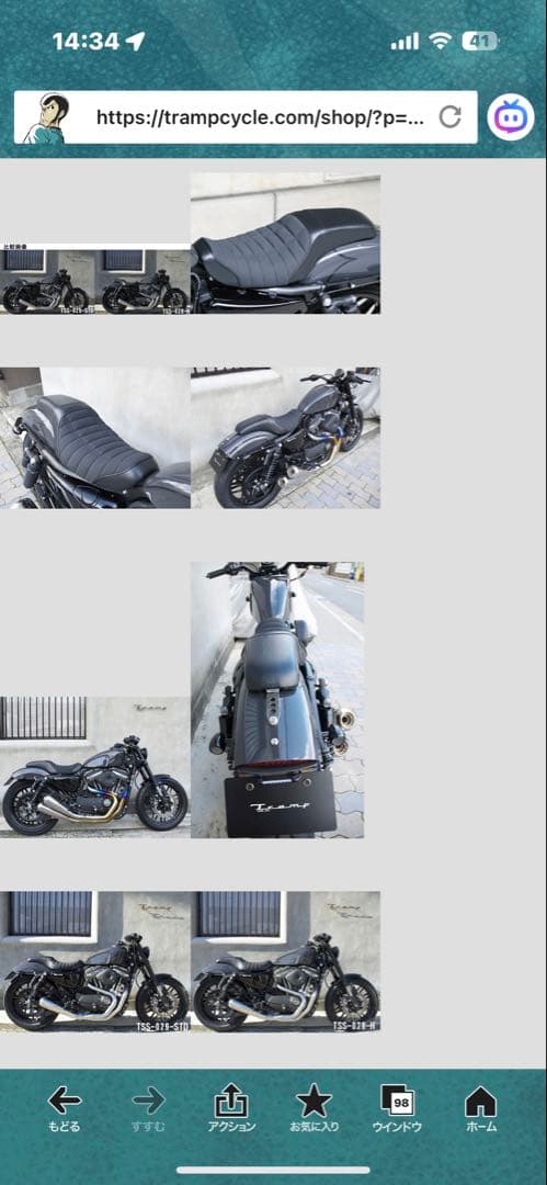 トランプサイクル　ネオカフェシートSS29STPMH31-2G スポーツスター