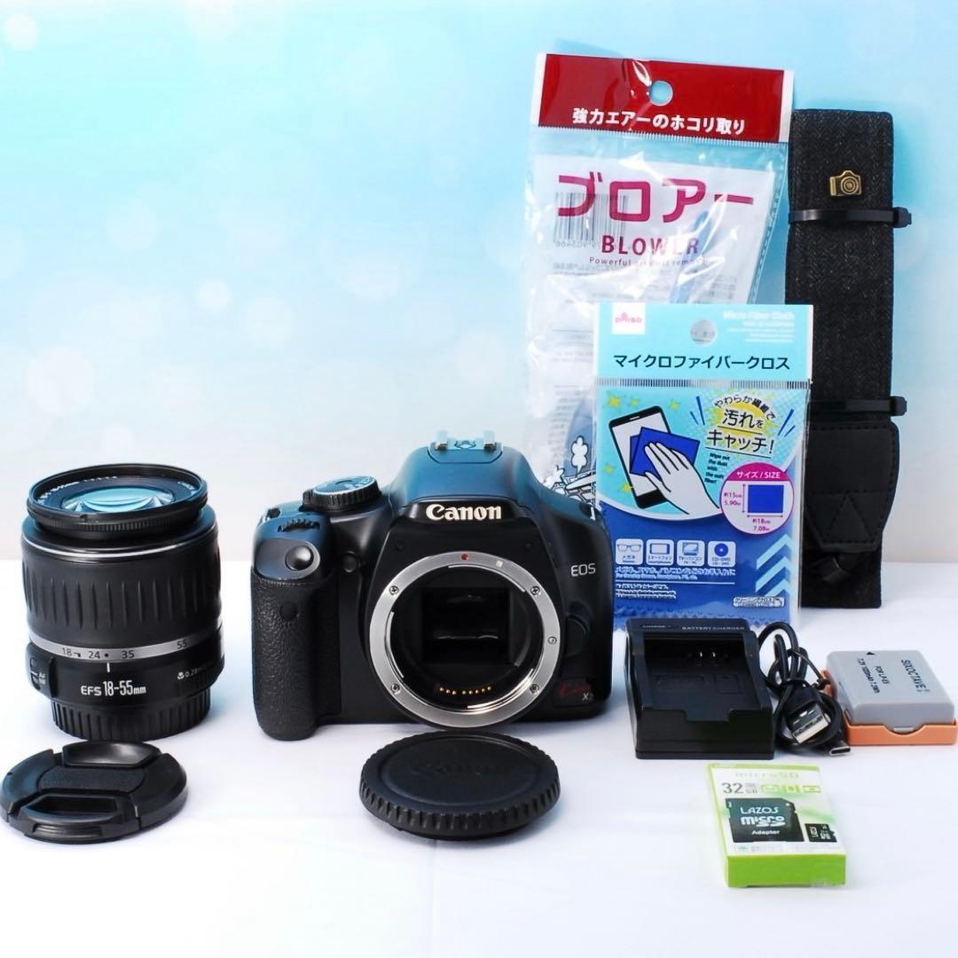 Canon EOS Kiss X2 一眼レフカメラ 届いてすぐ使えるセット♫
