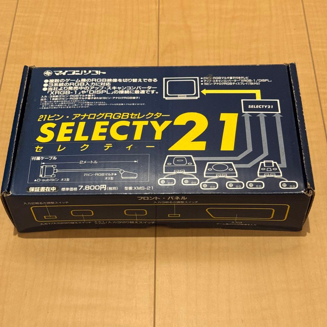 新品 SELECTY 21 マイコンソフト21 ピン アナログRGBセレクター