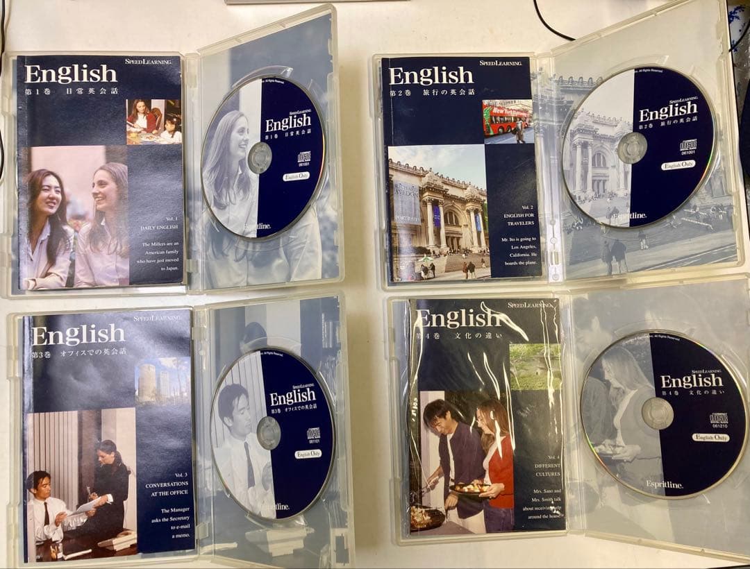 スピードラーニング English 英会話 CD 全48巻セット　CDプレーヤー