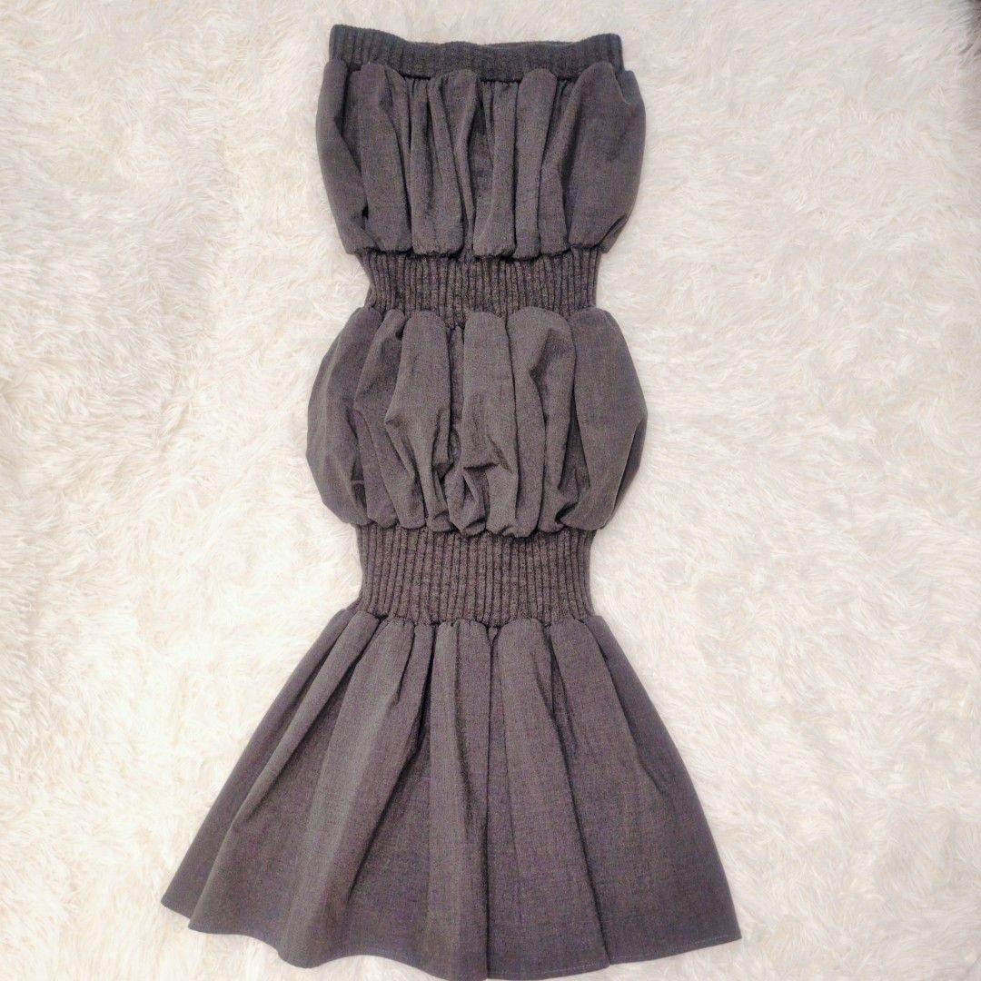 ソリン Rib Balloon Knit Skirt　バルーンスカート