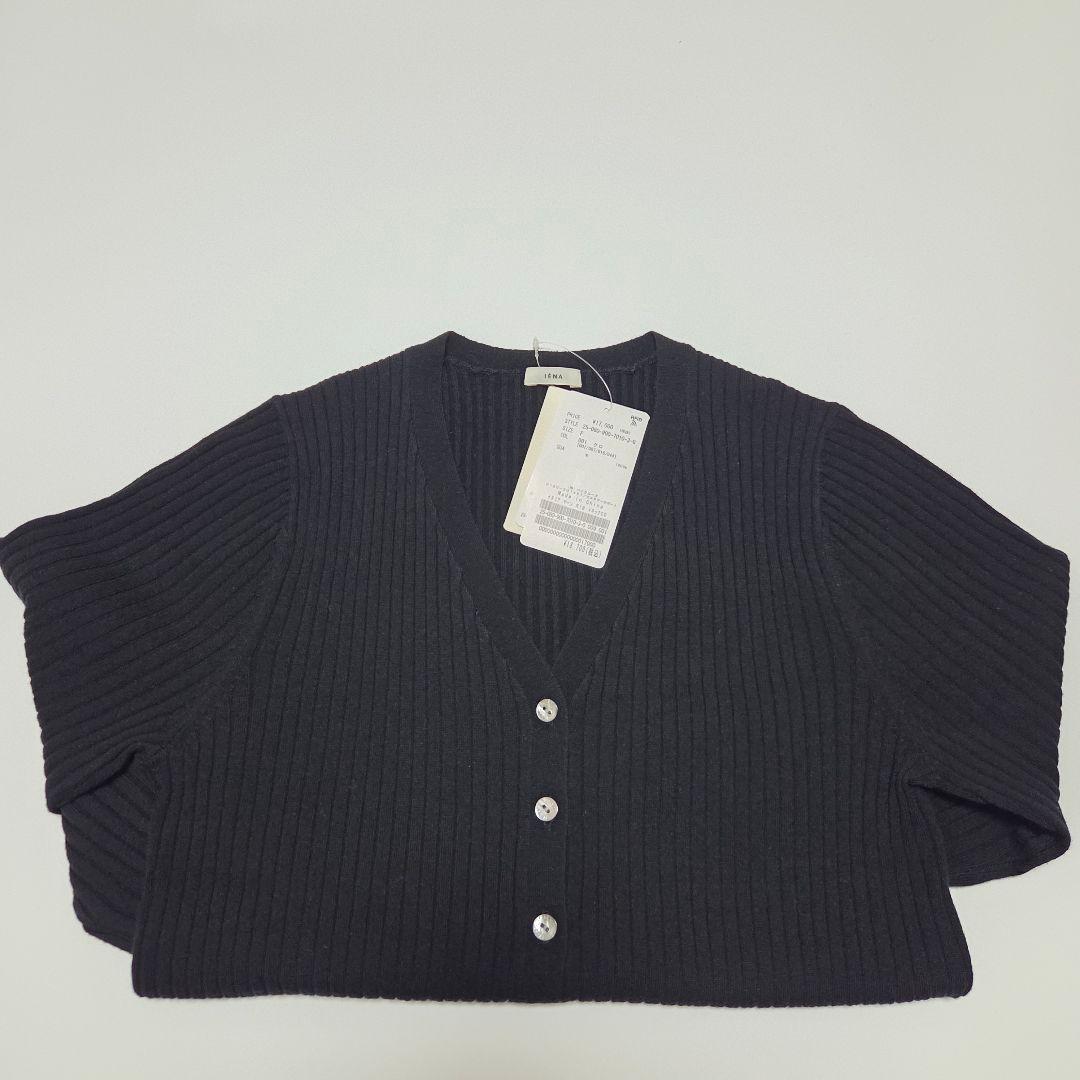 【IENA】新品《追加》イタリア ヤーン RIB Vネックカーディガン