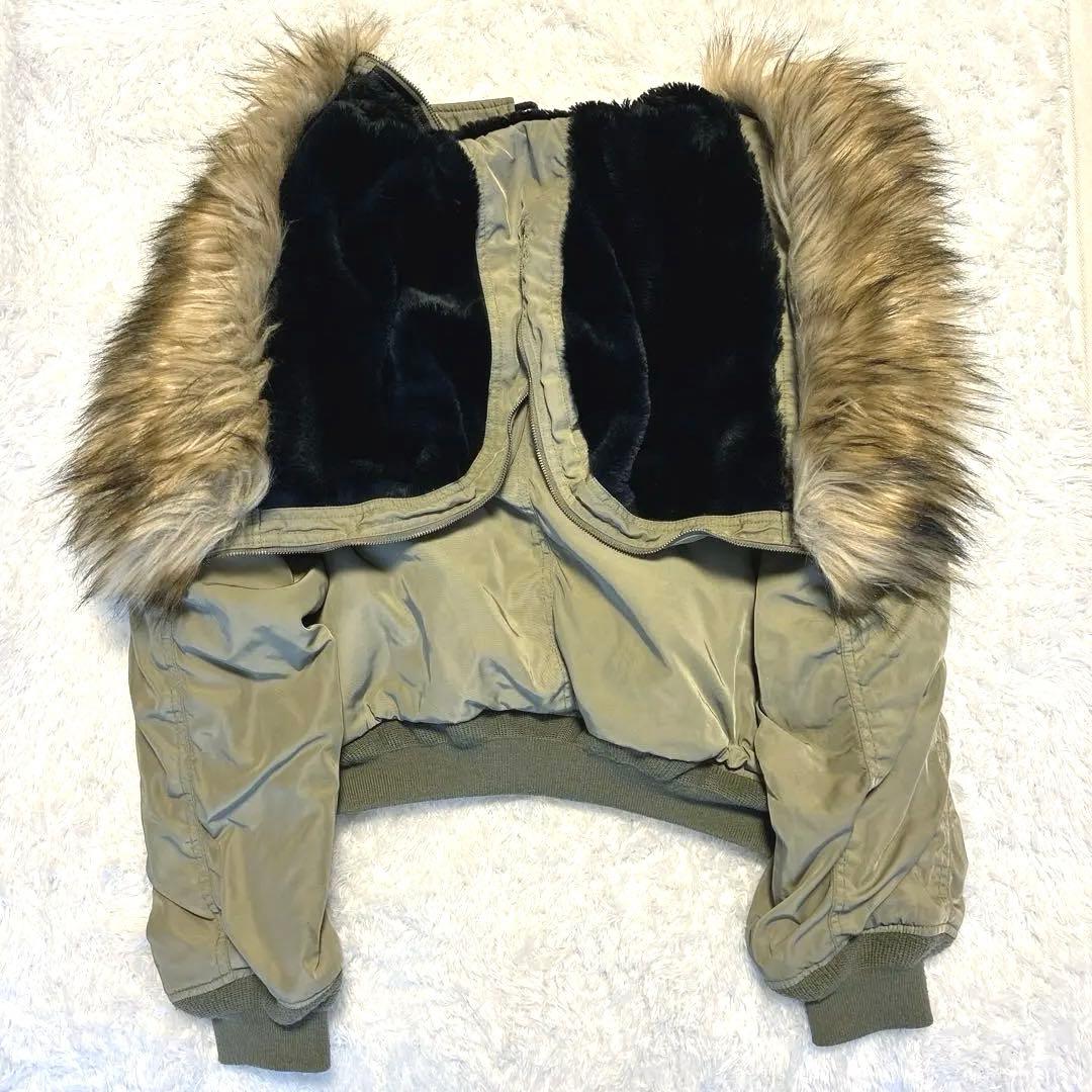 レア✨MOUSSY N2-B ファー ミリタリー ボンバージャケット ボア