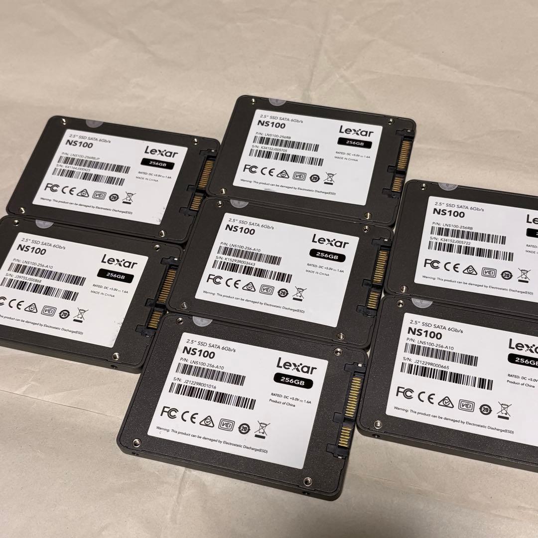 7個セット Lexar 256GB 内蔵型SSD
