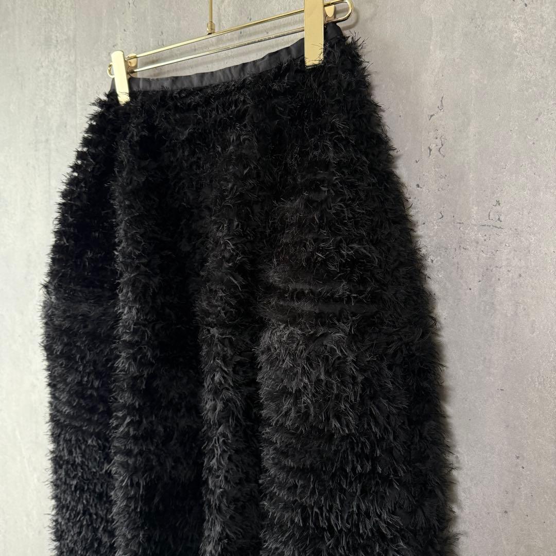 HER. ハー チュールフリルスカート コクーンシルエット ブラック 1 美品