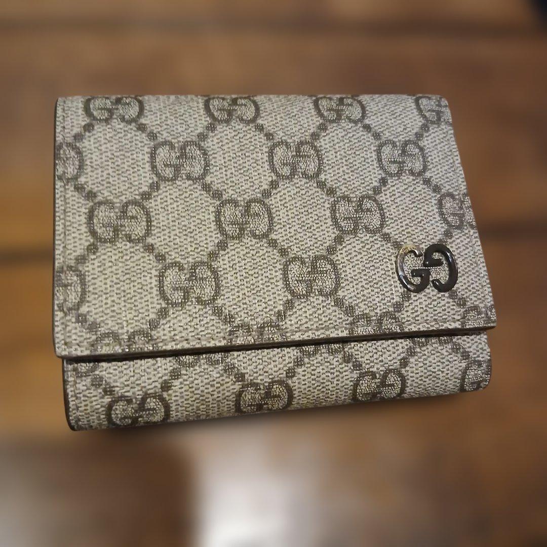 じょじょ　GUCCI GGパターン 三つ折り財布