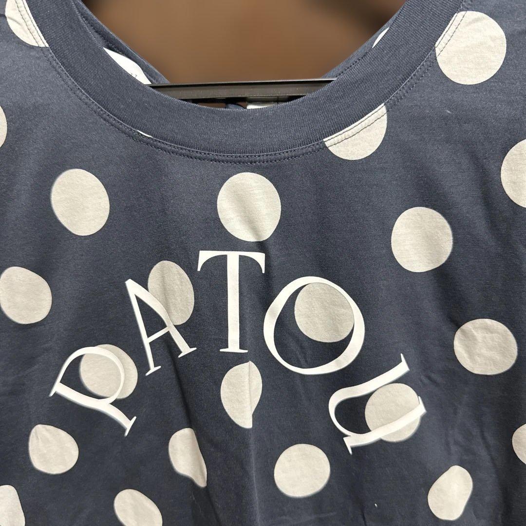 新品未使用　タグ付き PATOU ドット柄 クロップドTシャツ 半袖