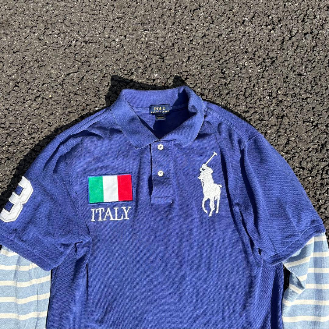 00s Polo Ralph Lauren ポロシャツ ビックポニー y2k