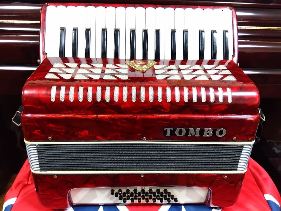 【即演奏可】TOMBO T32N アコーディオン 整備簡易調律済32鍵32ベース