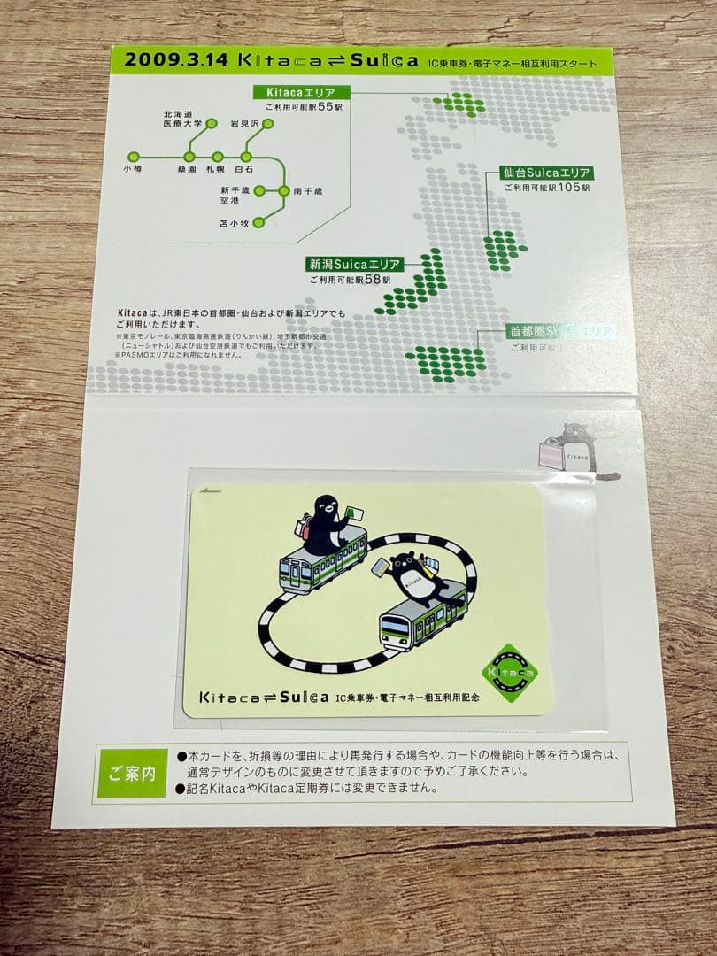 ICカード　Suica Kitaca 新品未使用　鉄道グッズ