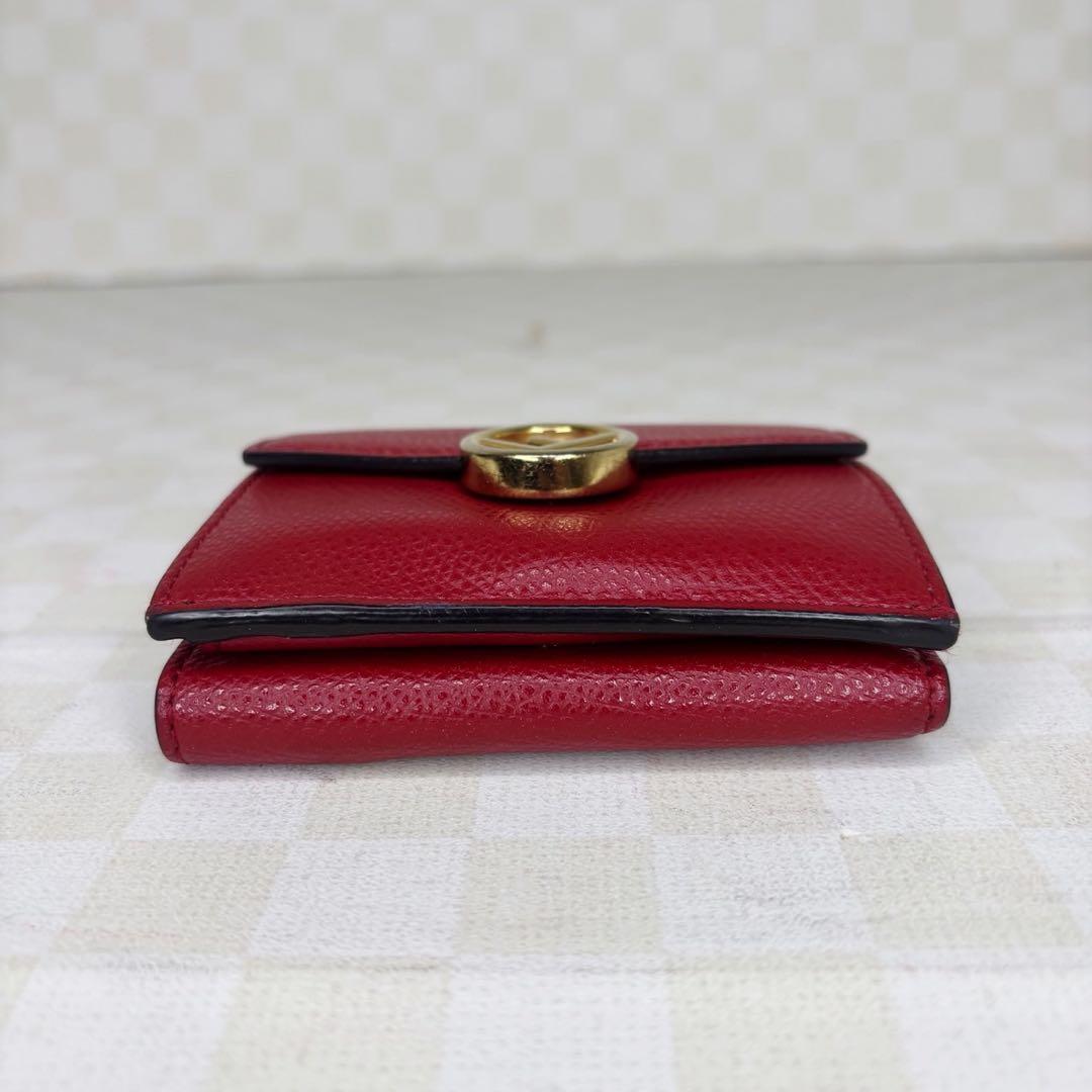 極美品　FENDI フェンディ　三つ折り財布　コンパクトウォレット　M07