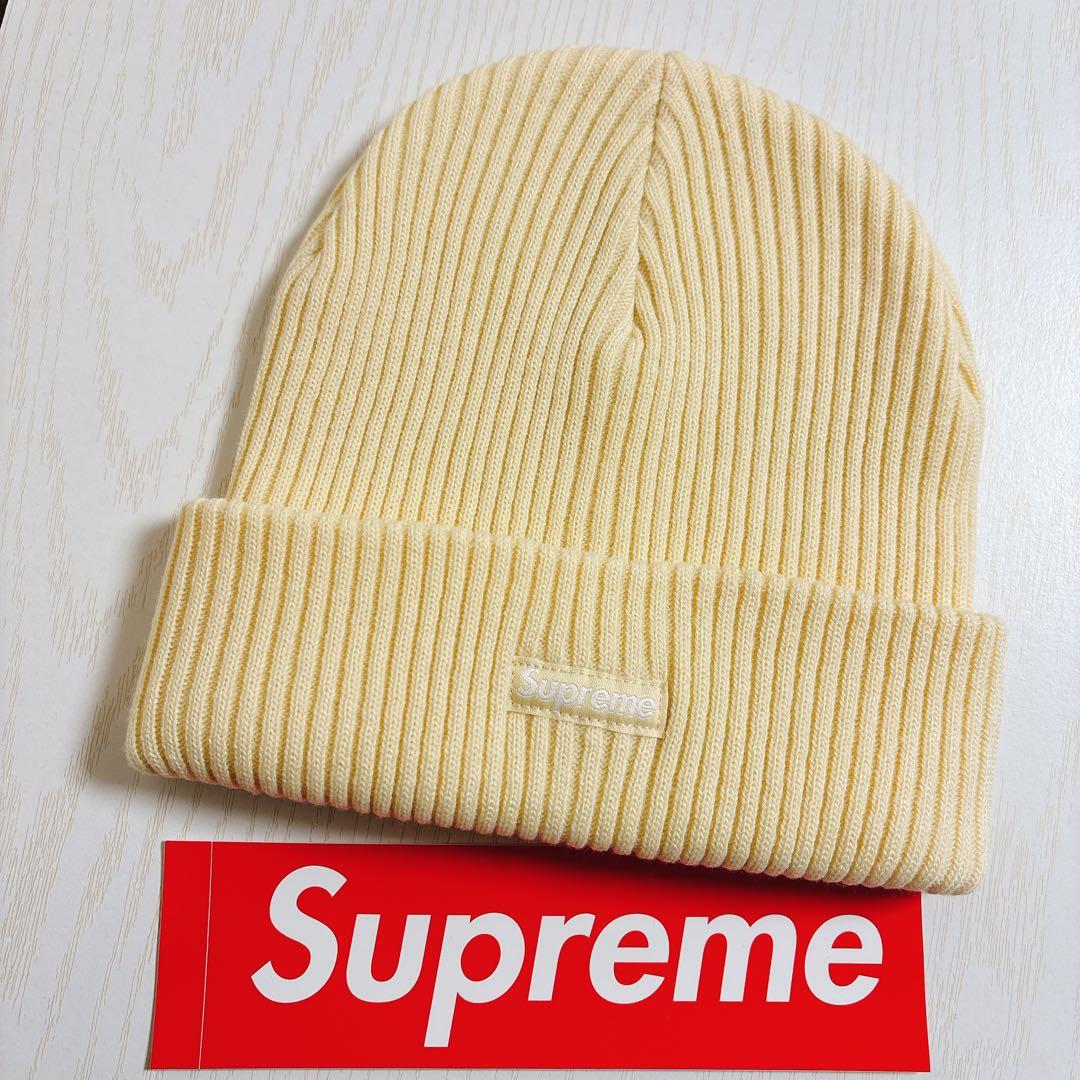 Supreme ニット帽　ビーニー　シュプリーム　アイボリー　クリーム　ホワイト