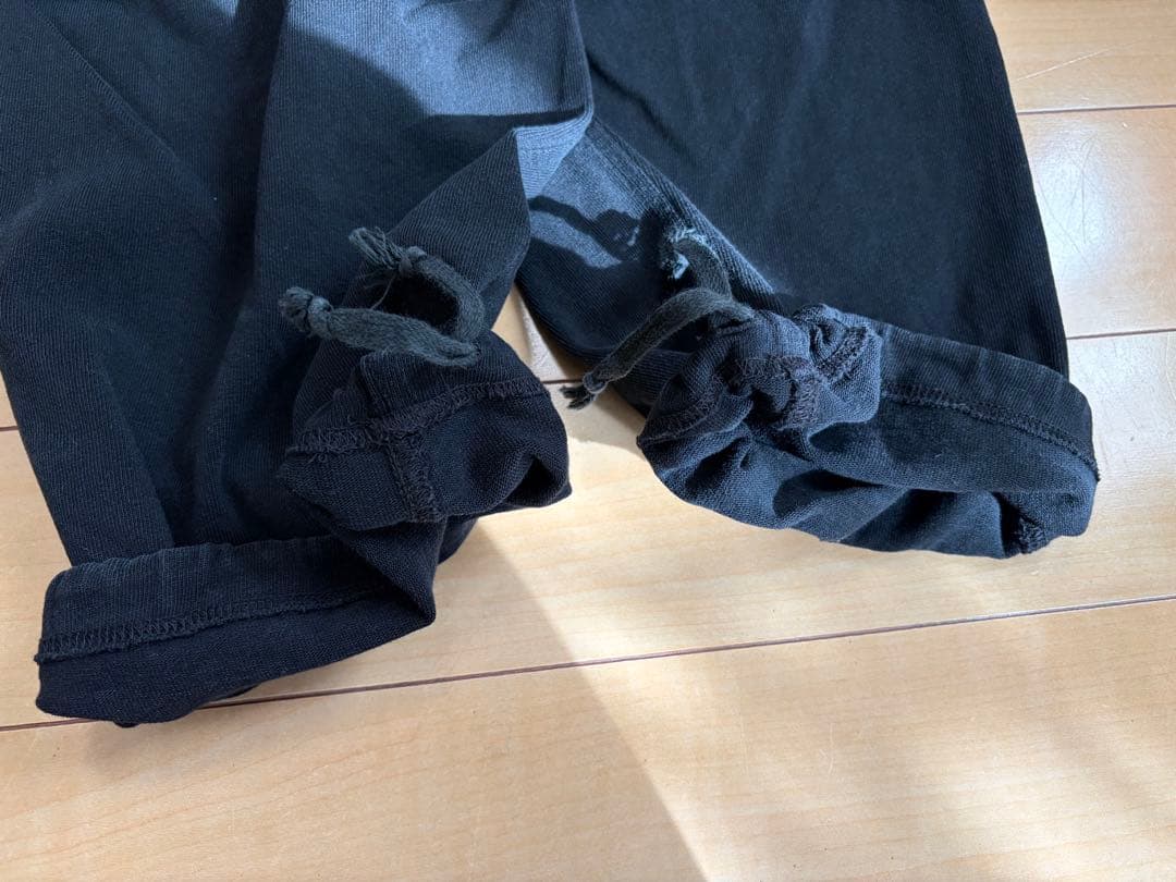 COMOLI 25SS コットンジャージ ニータックパンツ ブラック サイズ1