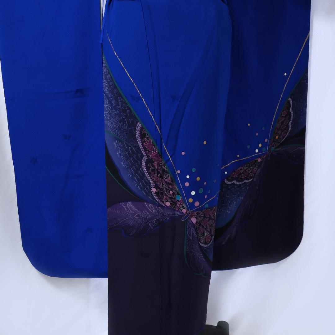 M◆綺麗青×蝶 振袖セット167.5cmHanaeMori成人式aB05