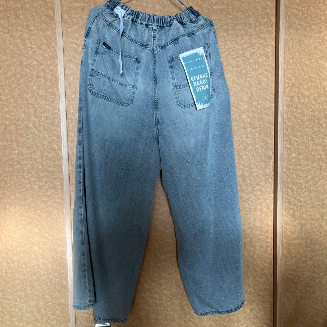 niko and ...JEANS 2026SSリメイクバギーデニムパンツ M