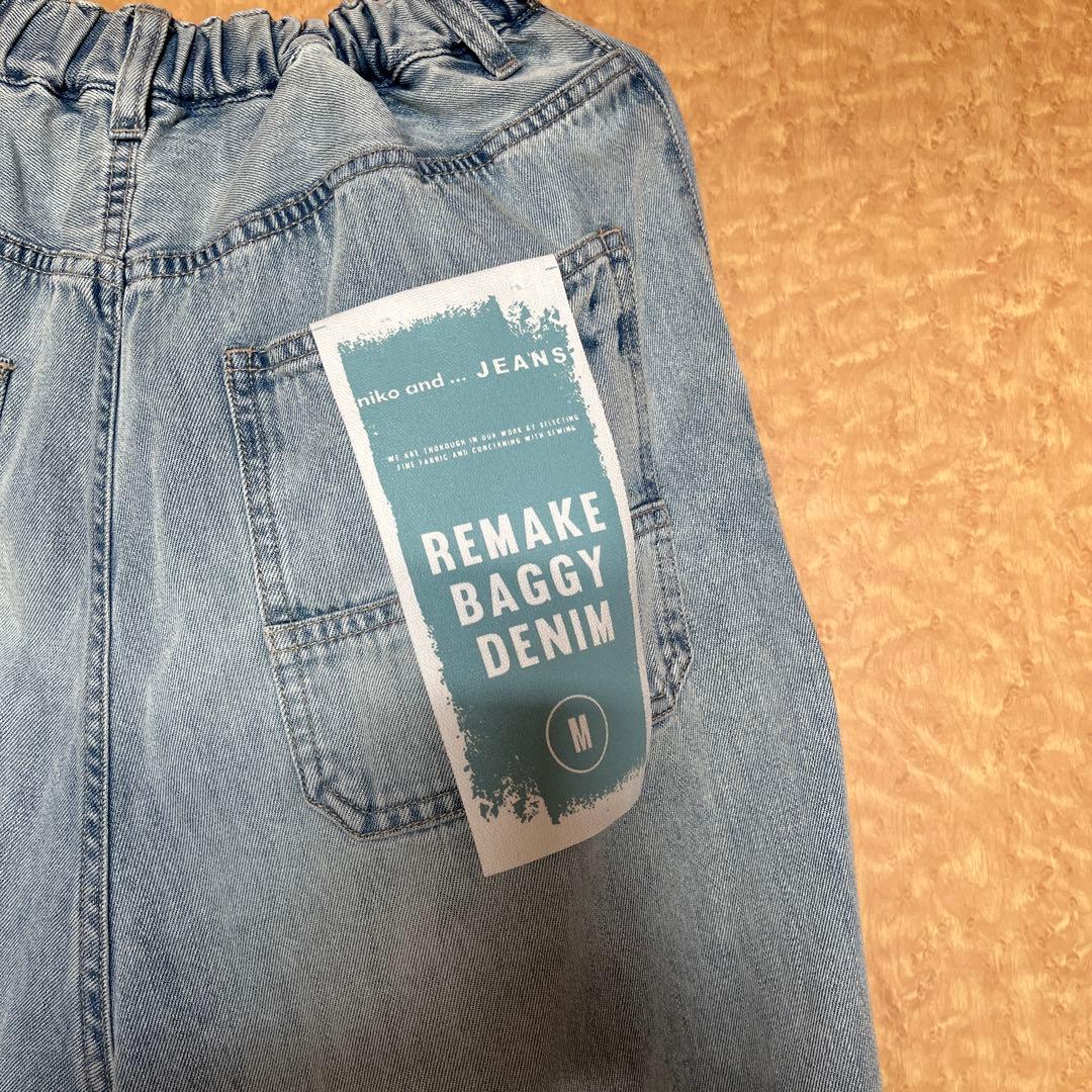 niko and ...JEANS 2026SSリメイクバギーデニムパンツ M