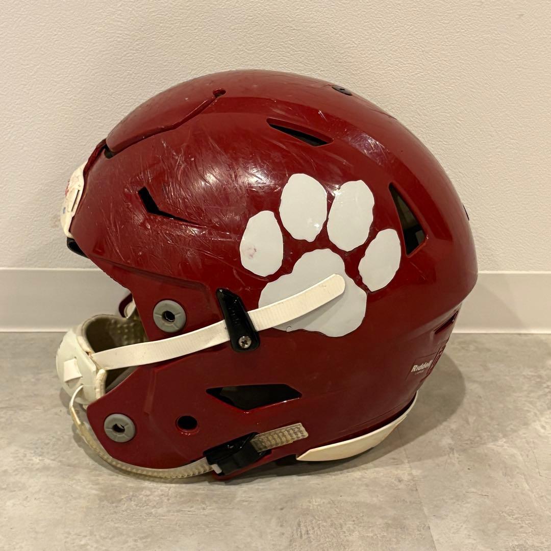 アメフト　riddell 肉球　78番　立命館大学　パンサーズ　ヘルメット