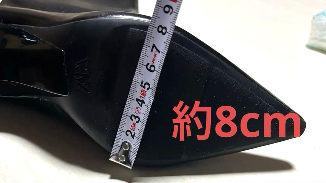 ZARA【キトゥンヒールニーハイブーツ】23.5cm