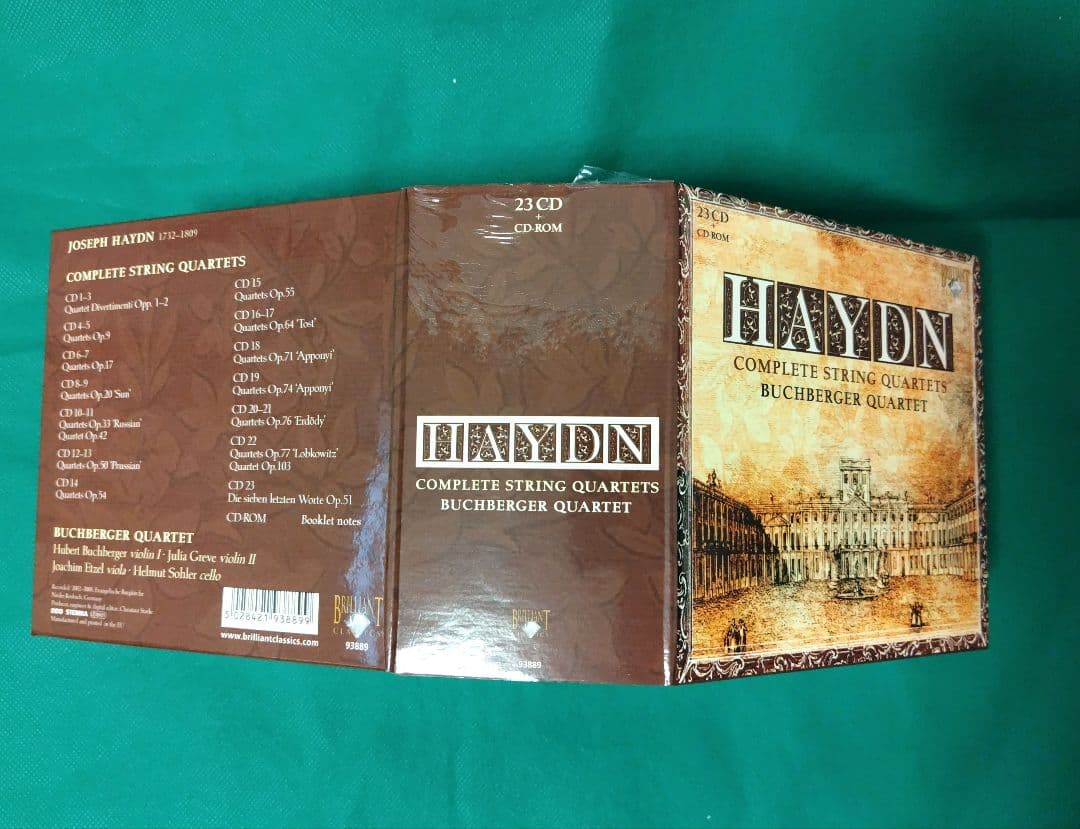 ハイドン 弦楽四重奏曲全集 ブッフベルガー四重奏団（２３ＣＤ＋１CDROM）