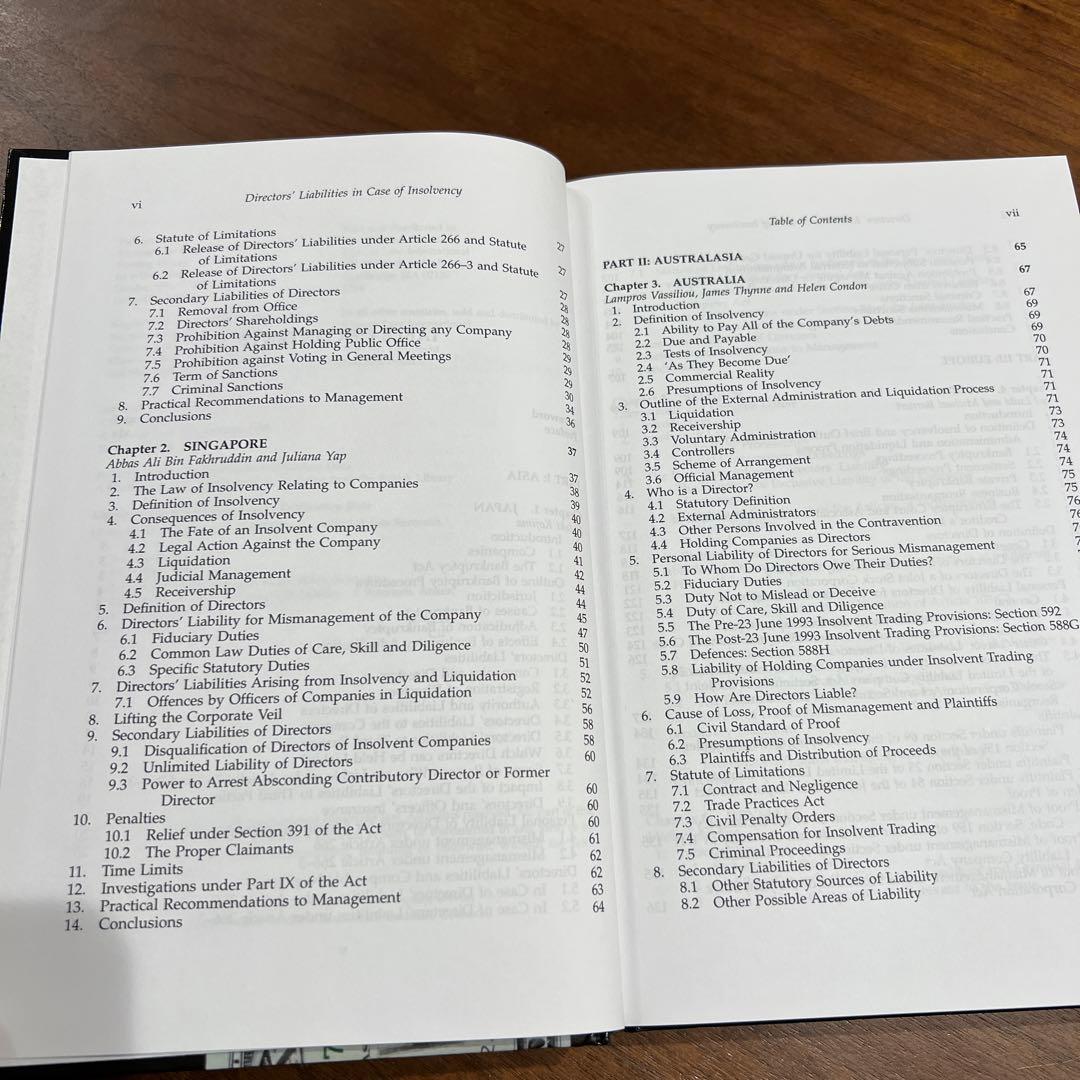 洋書 Directors' Liabilities