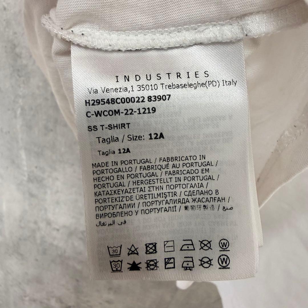 # MONCLER モンクレール　ホワイト ロゴ Tシャツ　サイズ12A