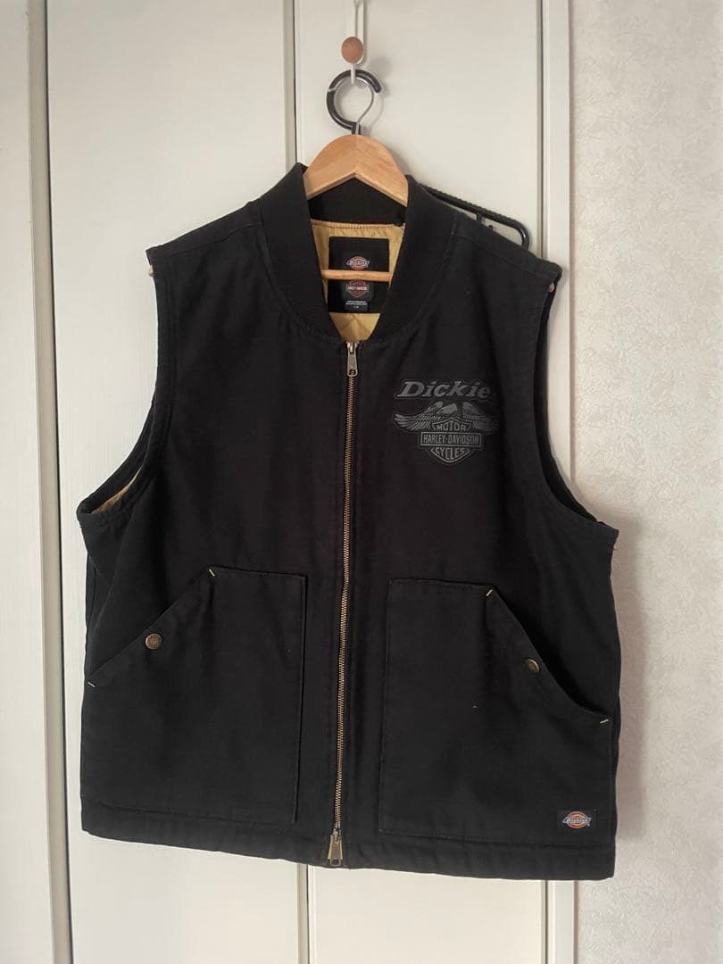 Dickies × Harley-Davidson ブラックベスト L