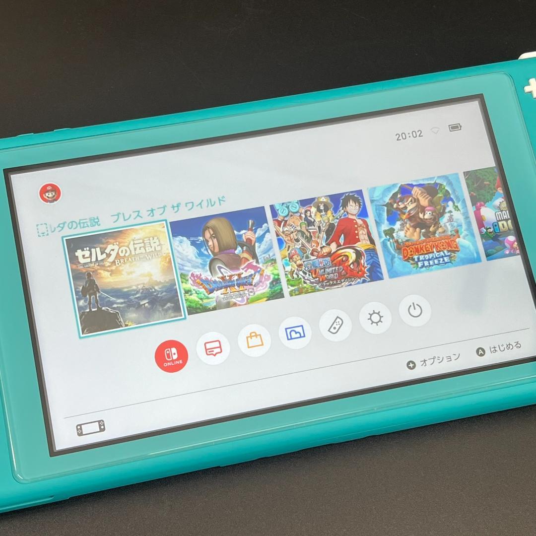 Nintendo Switch Lite ターコイズ 本体 充電器 セット