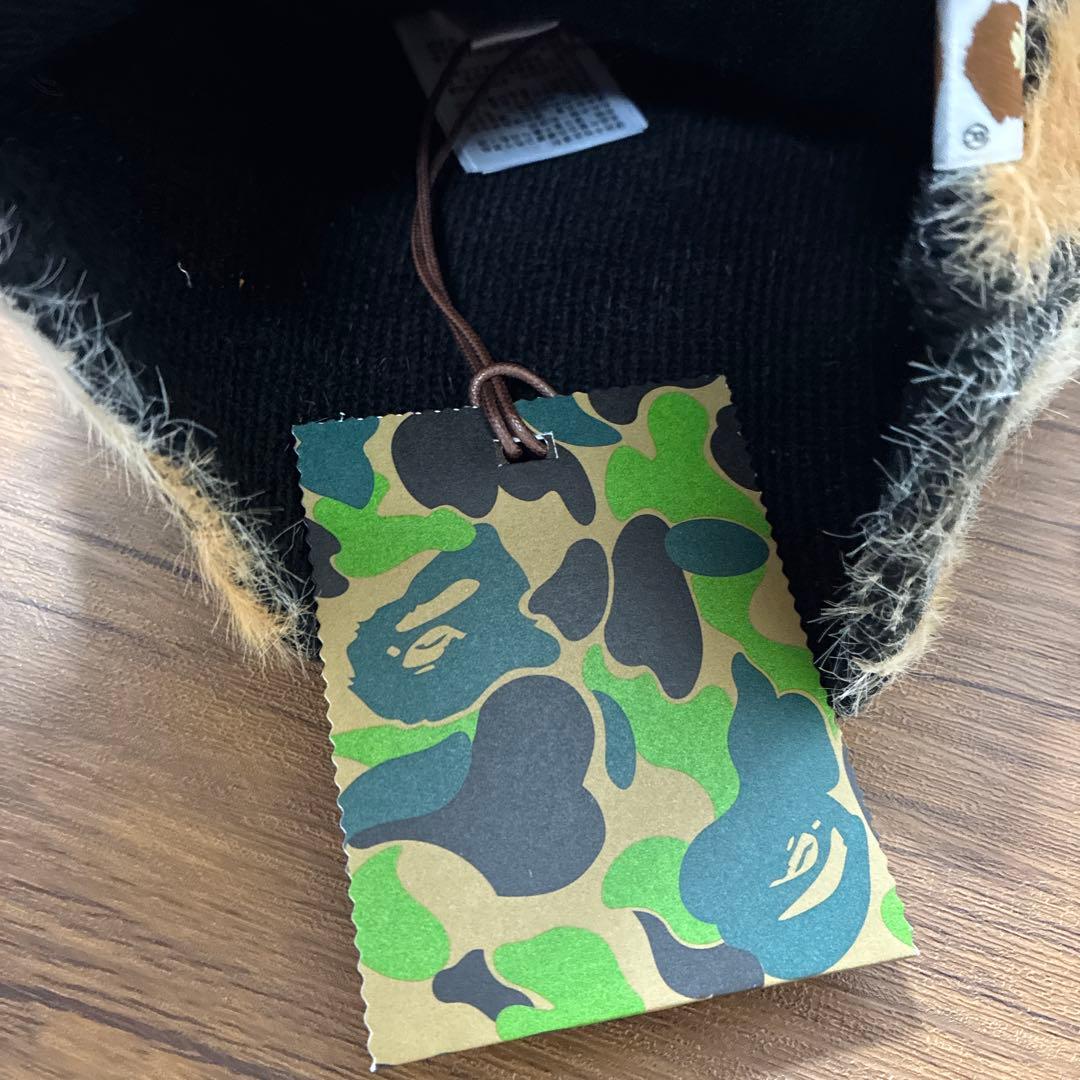 帽子 25AW BAPE WILD LEOPARD APE FACE KNIT CAP