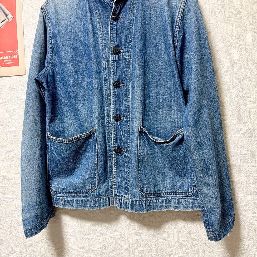 v*0様 40s us navy ショールカラー　デニムジャケット　ヘチマ襟　セ